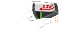 trodat© Mobile Printy – Aufkleben der Textplatte trodat© Mobile Printy – Aufkleben der Textplatte